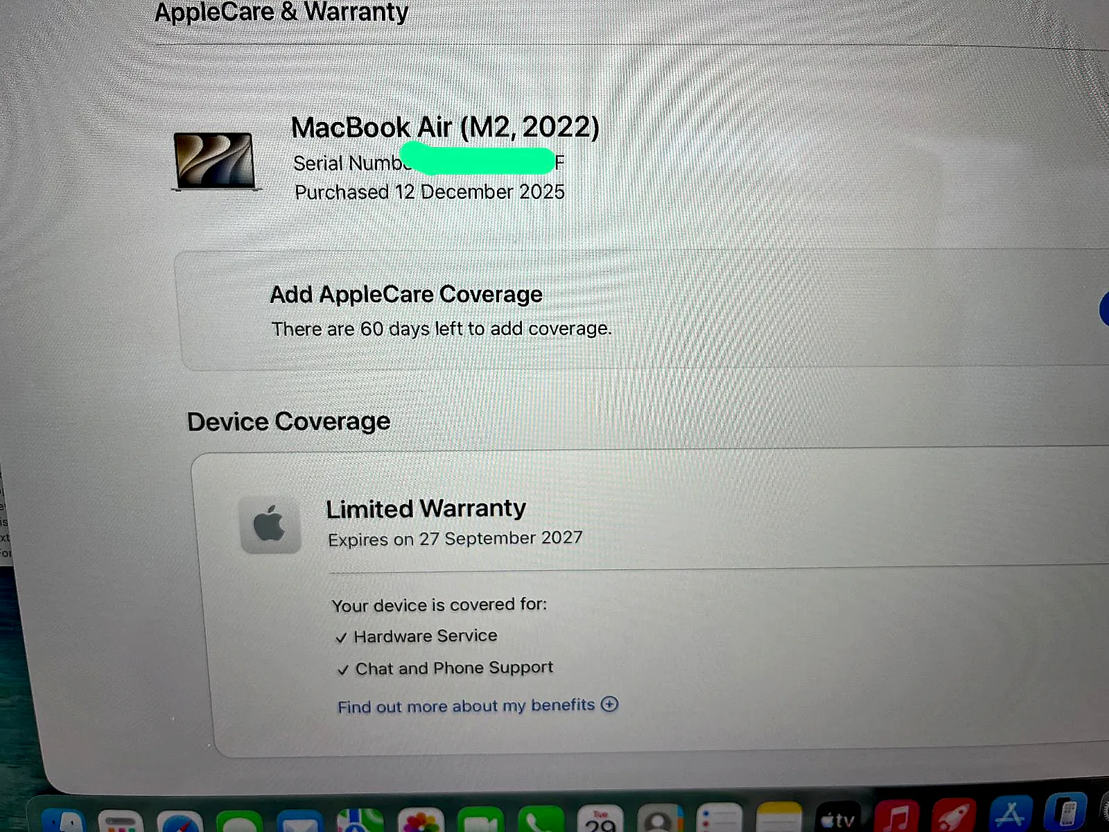 MacBook Air 13.6" M2 (2022) 16GB / 256GB SSD Starlight gallery thumbnail 4