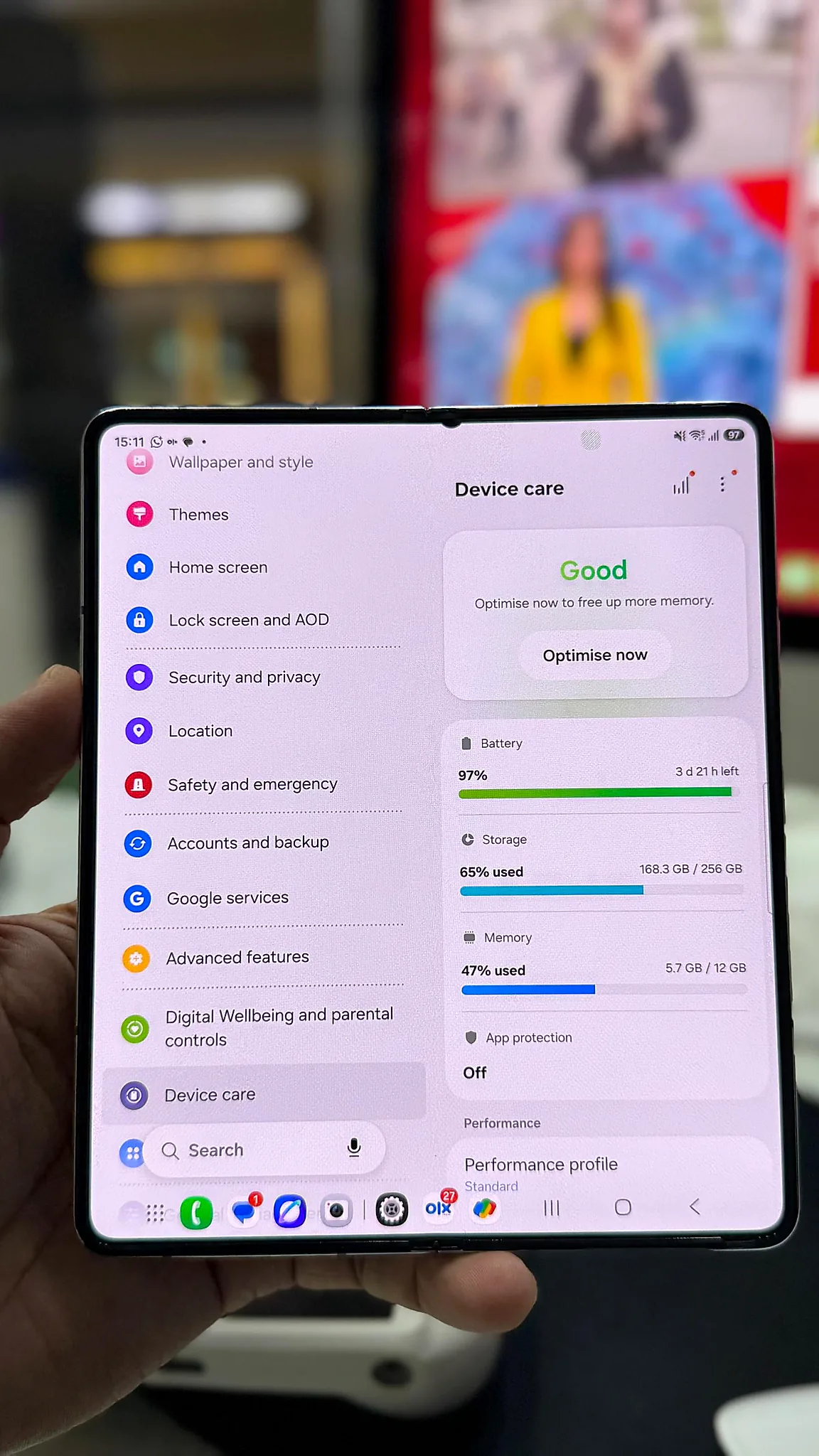 Samsung Galaxy Z Fold5 5G (Blue) gallery thumbnail 4