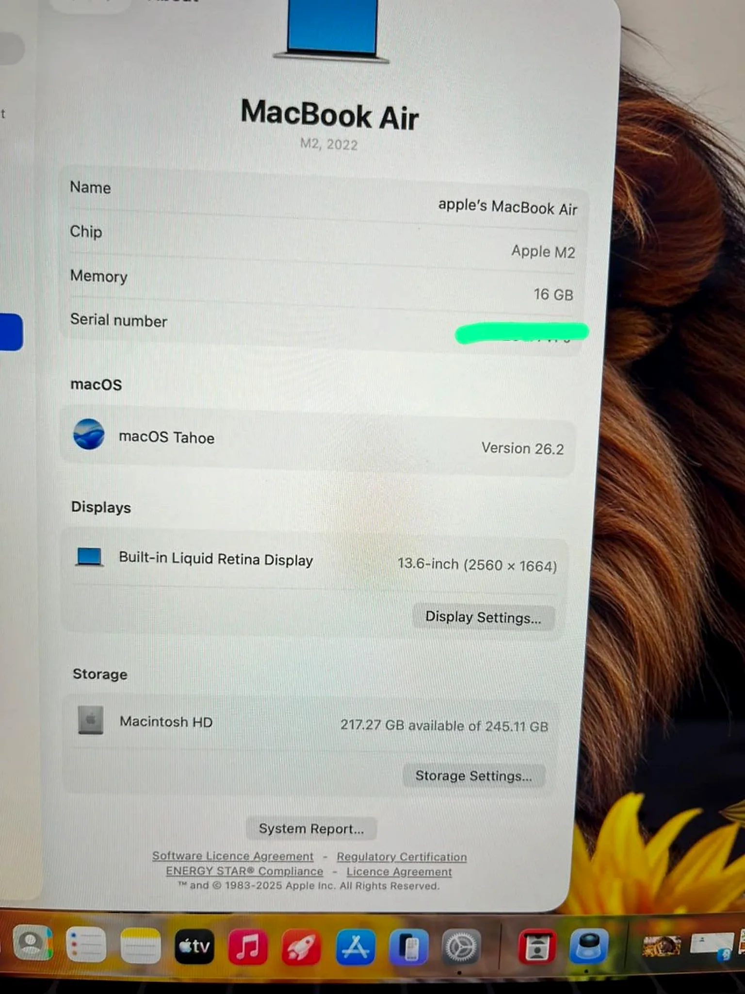 MacBook Air 13.6" M2 (2022) 16GB / 256GB SSD Starlight gallery thumbnail 6