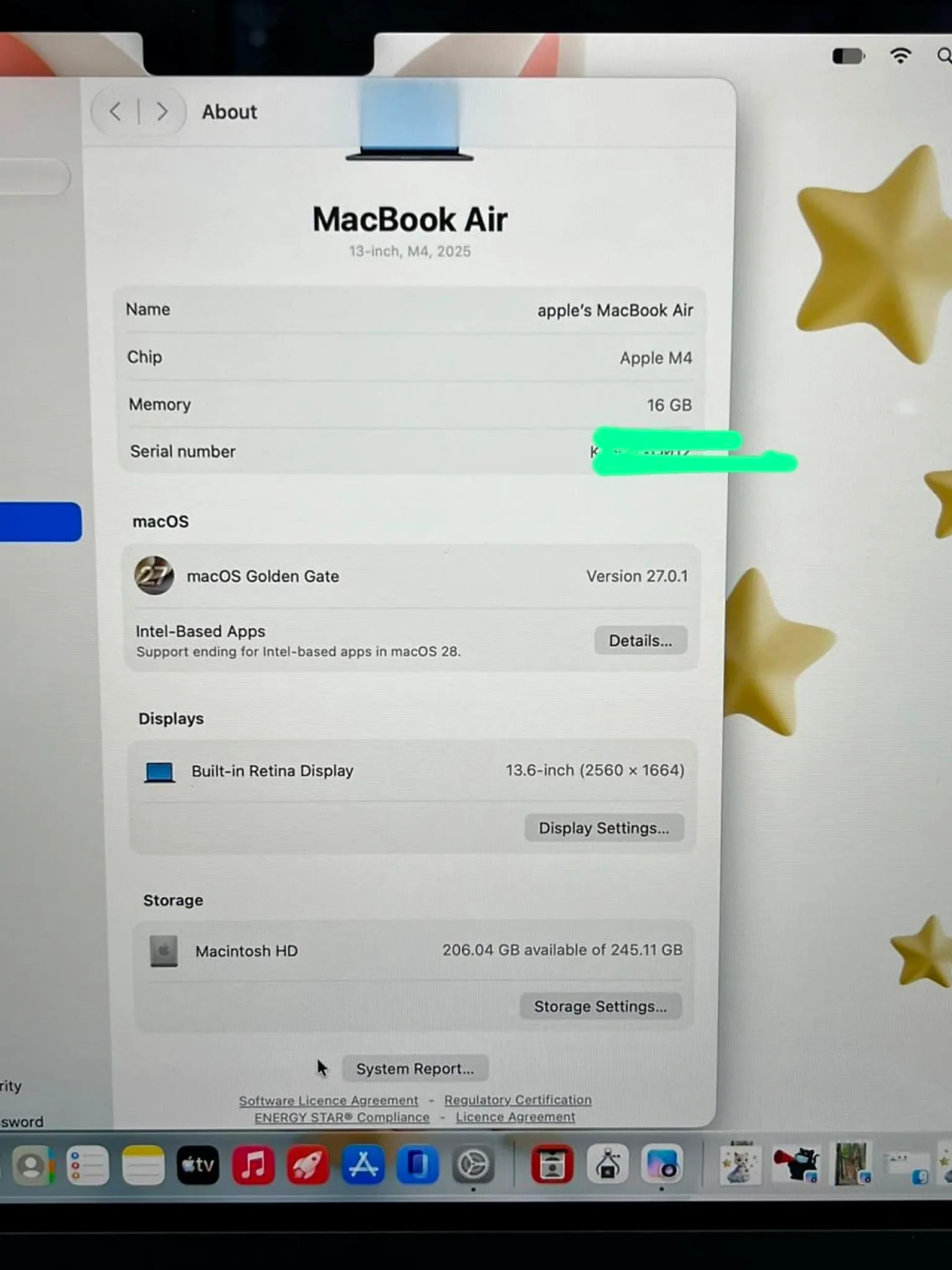 MacBook Air 13.6" Apple M4 (2025) 16GB / 256GB SSD (Midnight) gallery thumbnail 5