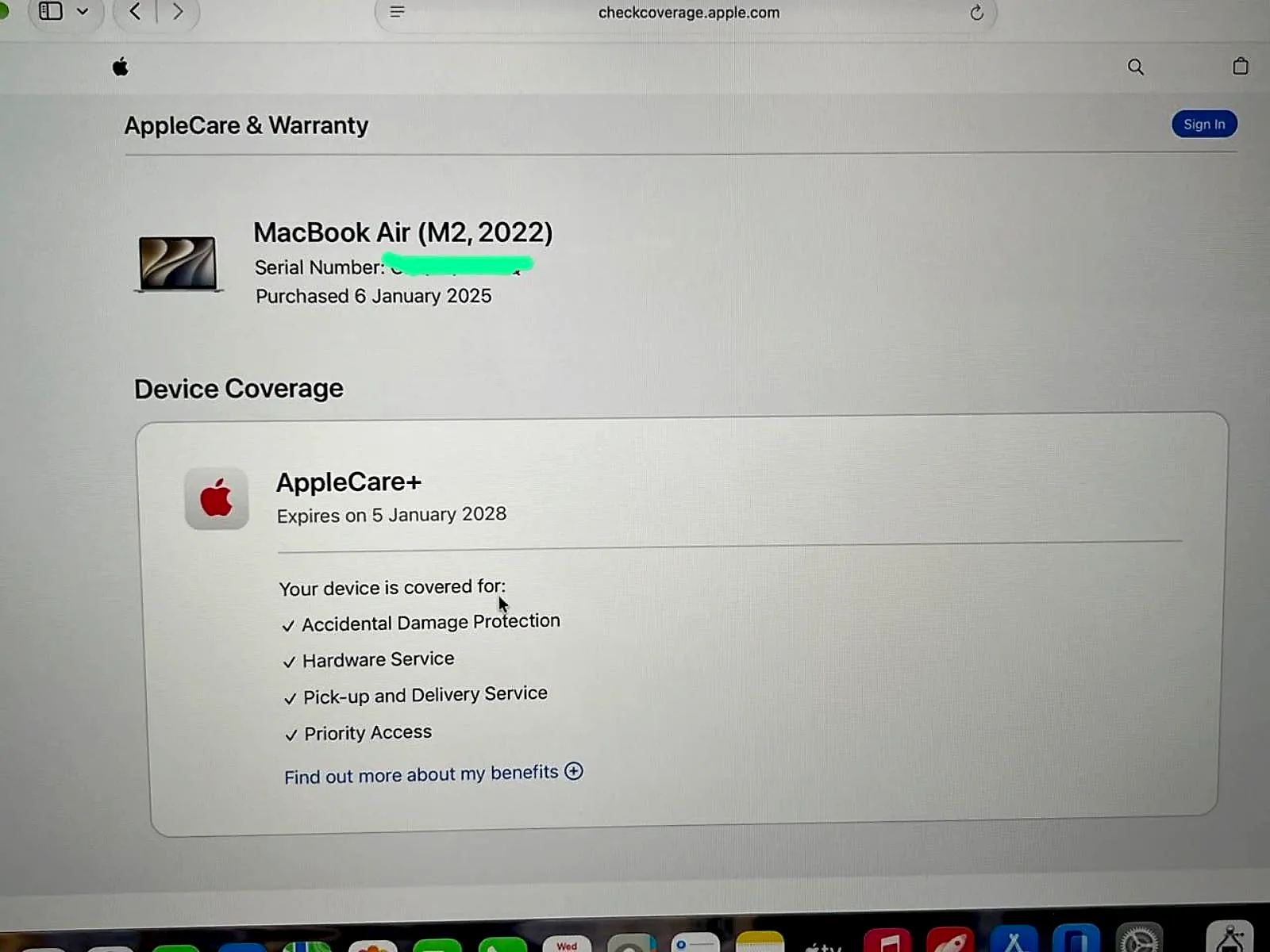 MacBook Air 13.6" M2 (2022) 16GB / 256GB SSD Silver gallery thumbnail 8