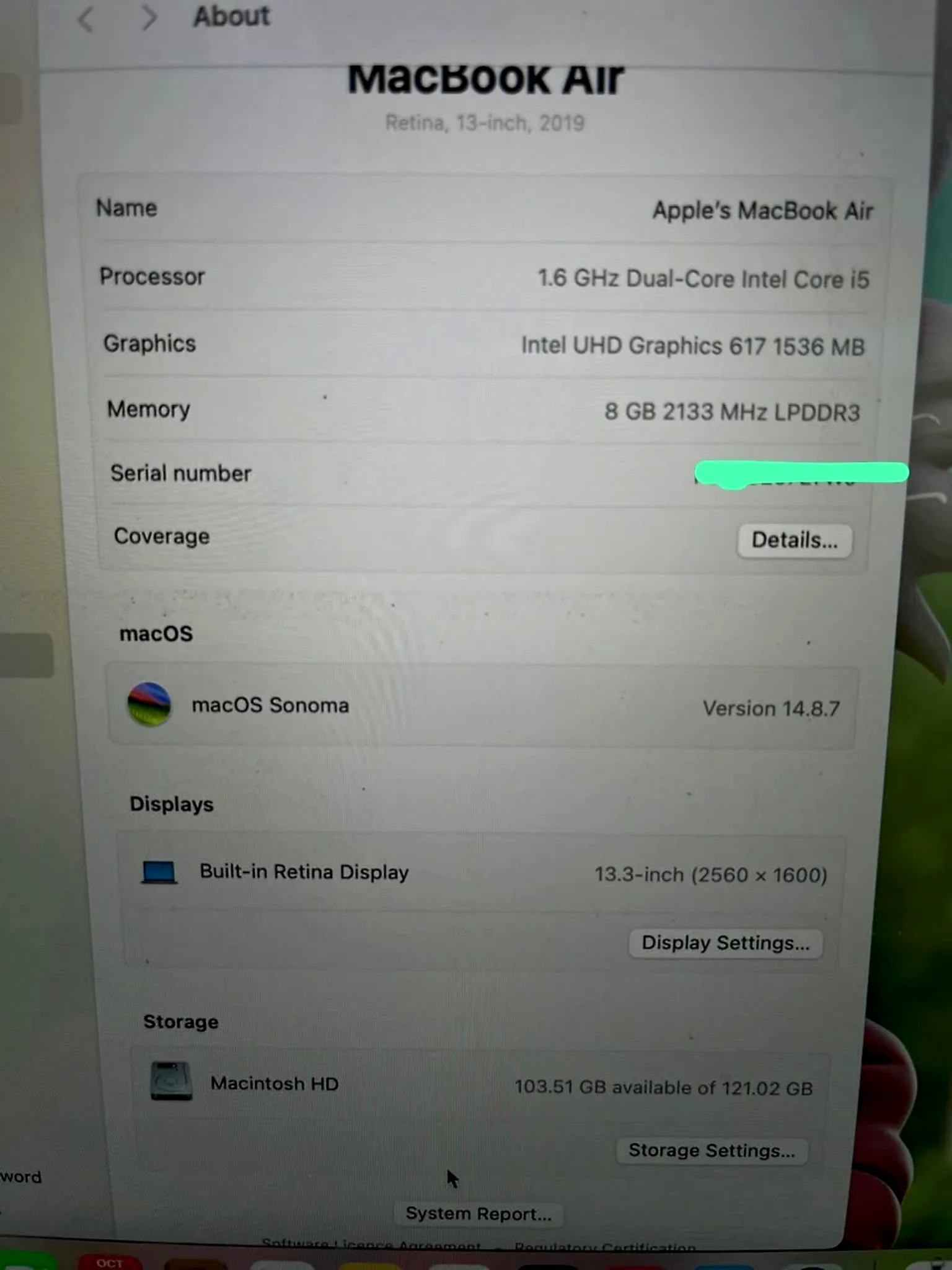 MacBook Air 13.3" Intel Core i5 (2019) gallery thumbnail 5
